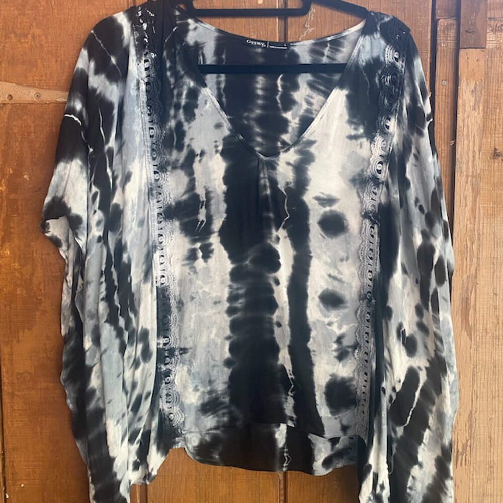 Gypsy 05 Tie Dye Poncho Top